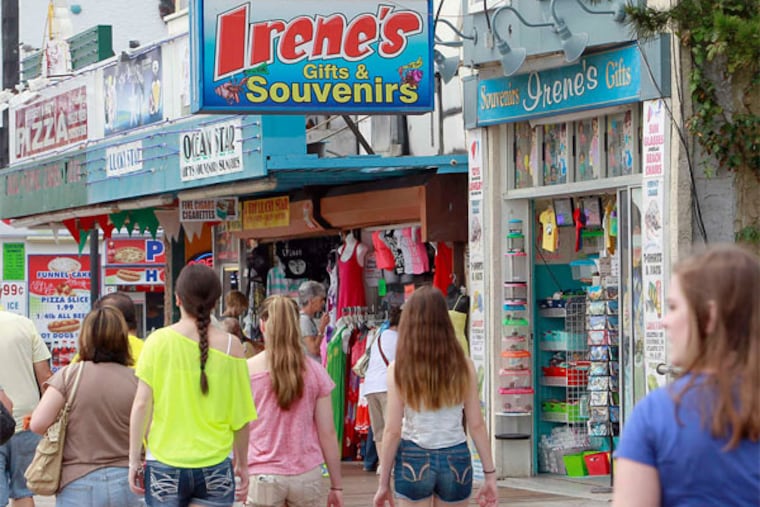 "I've always been here . . . . We're Boardwalk people; that's all we know," said Debbie Devlin, owner of Irene's souvenir shop near South Carolina Avenue. AKIRA SUWA / Staff Photographer