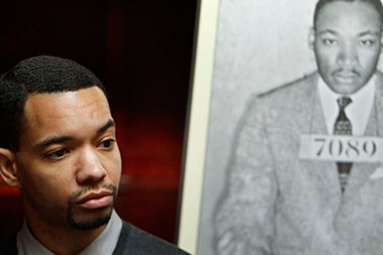 Actor Dax Richardson read from Dr. King's letter without, however, trying to portray King.