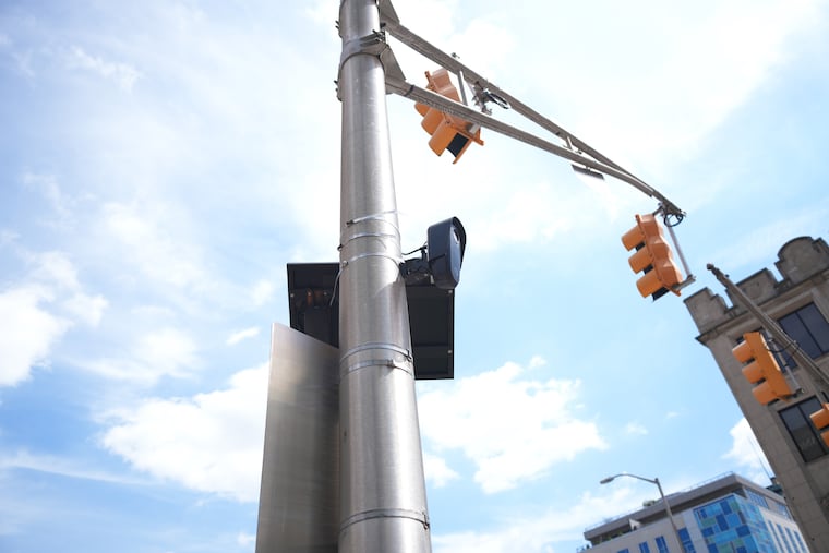 A Flock camera at an intersection in Indianapolis.