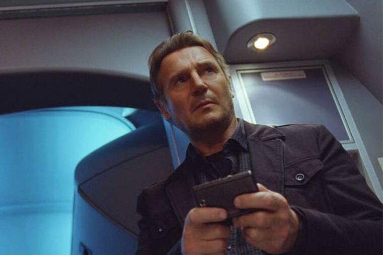 Liam Neeson is a U.S. marshal who comes under suspicion on a hijacked transatlantic flight in the far-fetched 'Non-Stop.'