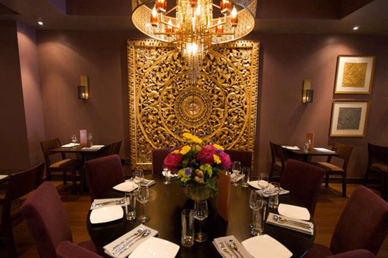 A photograph and caption with last Thursday’s Table Talk misidentified the interior of Tiffin Bistro on Federal Street as the interior of IndeBlue on 13th Street. IndeBlue, designed by Robert Allan Design, is pictured here.