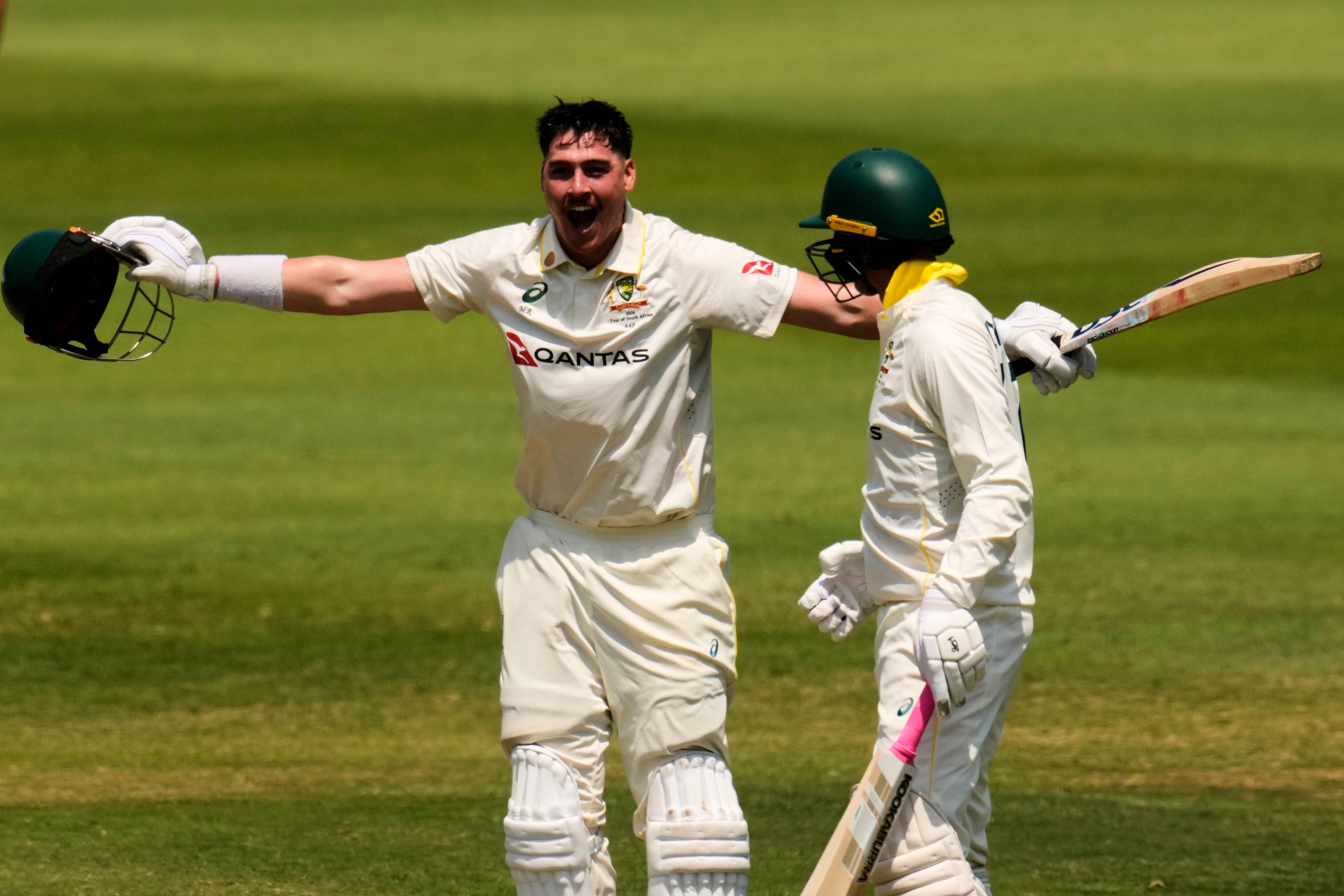 Renshaw's century helps Australia recover to 277-8 at lunch on Day 2 against South Africa