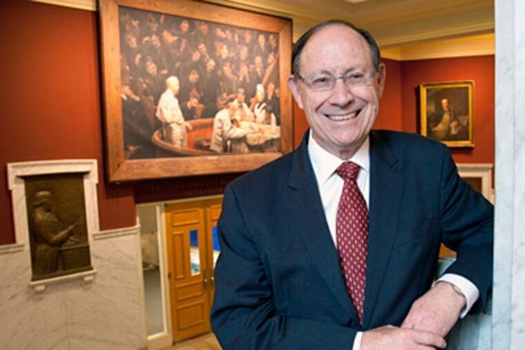 Arthur Rubenstein, 73, will step down Thursday after a decade as dean of the University of Pennsylvania's medical school and the university’s executive vice president for its health system. (Clem Murray / Staff Photographer)