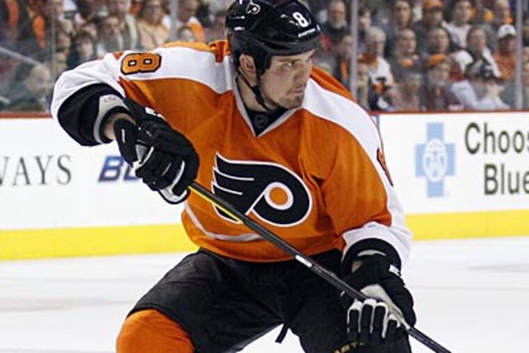 "We need guys to fill in, whether there are suspensions or injuries," Nicklas Grossmann said. (Yong Kim/Staff Photographer)