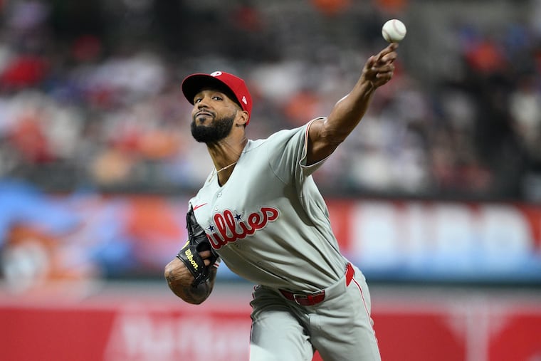 Phillies pitcher Cristopher Sánchez had five walks, tying his career high from Sept. 20, 2024. Despite that, he escaped a pair of bases-loaded jams.
