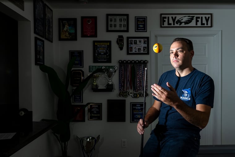 Steve Markle is a professional artistic pool player who has become famous on social media for his trick-shot videos.