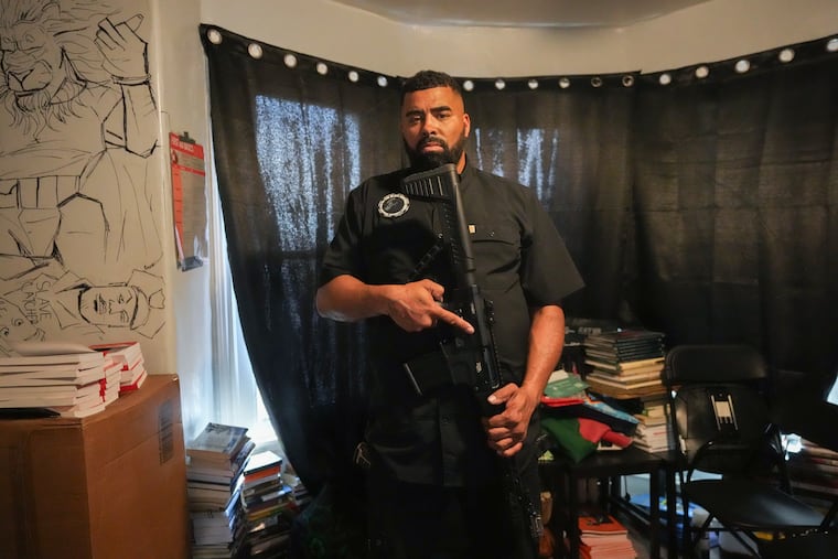 Panthers leader Paul Birdsong, at the group's headquarters in West Philadelphia on May 20.