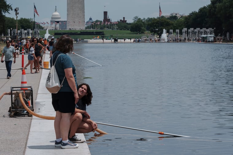 Reflecting Pool’s algae bloom and peeling paint reflect Trump’s treatment of U.S. history
