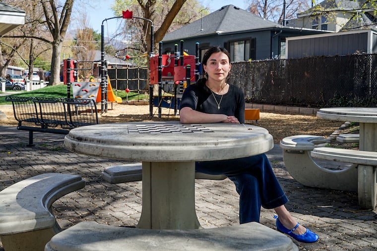 Emilie Morris, a hospital pediatrician in Salt Lake County and Utah County in Utah, has
treated children severely ill with measles: “The child is hunched over, mouth open, drooling, crying, maybe not even producing tears, because they’re so dehydrated.” (Amy Maxmen/KFF Health News)