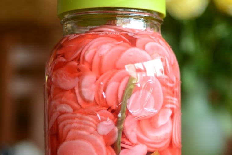Quick Pickled Radishes. A recipe by Marisa McClellan, author of the cook book "Food In Jars."