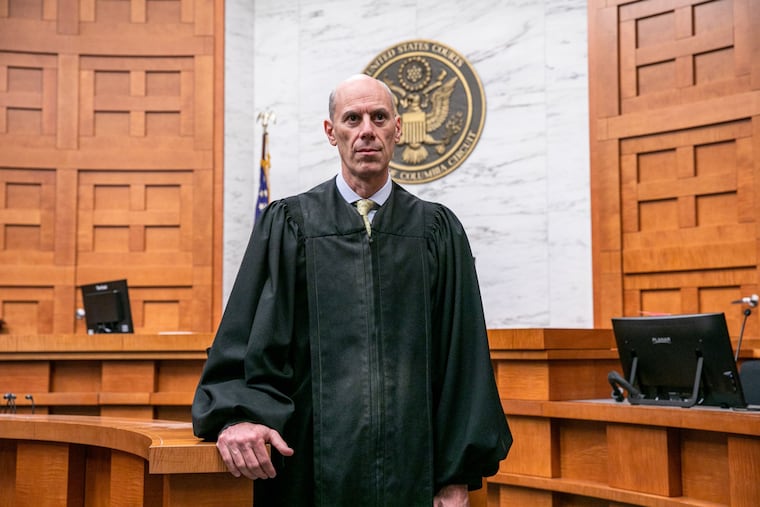 U.S. District Chief Judge James Boasberg in his courtroom in Washington. He was blocked by an appeals court last month for pursuing a contempt probe into Trump administration officials who ignored his order in a deportation case.