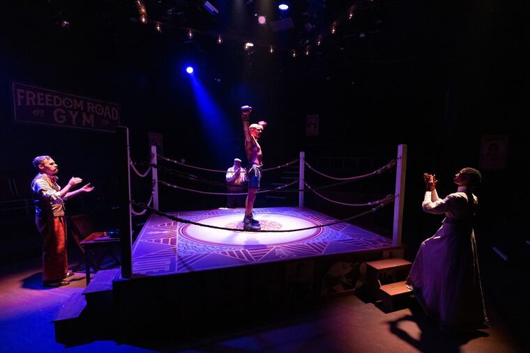 "The Royale" at Lantern Theater Company, with Gregory Isaac, Brian Anthony Wilson, Phillip Brown, and Morgan Charéce Hall.