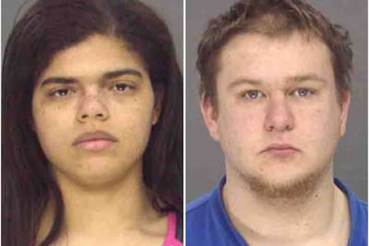 Christina Rubin, 22, left, and Jeffrey Leinheiser, 20, are charged with first-degree murder in the killing of Rubin's father.