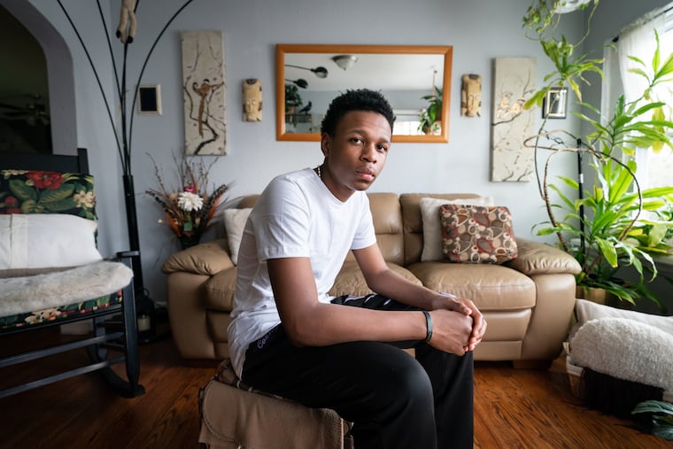 Zaire Wilson in Philadelphia in April 2024.