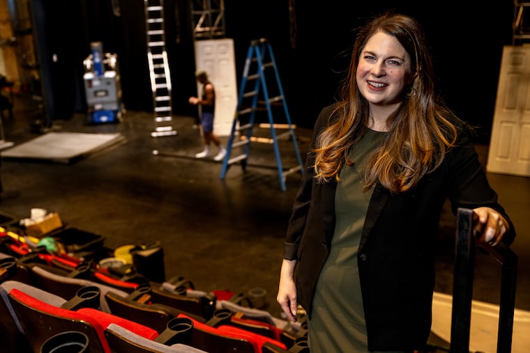 FringeArts producing director Nell Bang-Jensen poses at the theater, music, film and performance venue and restaurant/bar in Old City Wednesday, Dec. 3, 2025. She wants the signature experimental theater in Philly to expand beyond the monthlong festival.