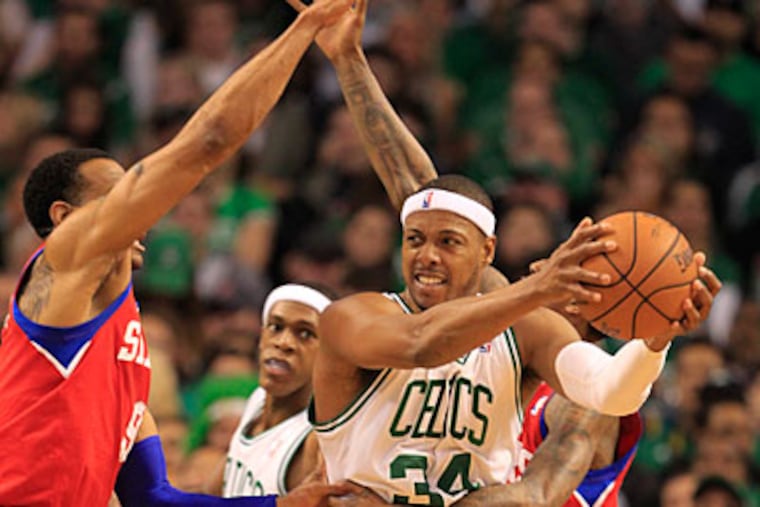 Celtics captain Paul Pierce shot 2-for-9 from the field for 7 points in Game 2. (Ron Cortes/Staff Photographer)