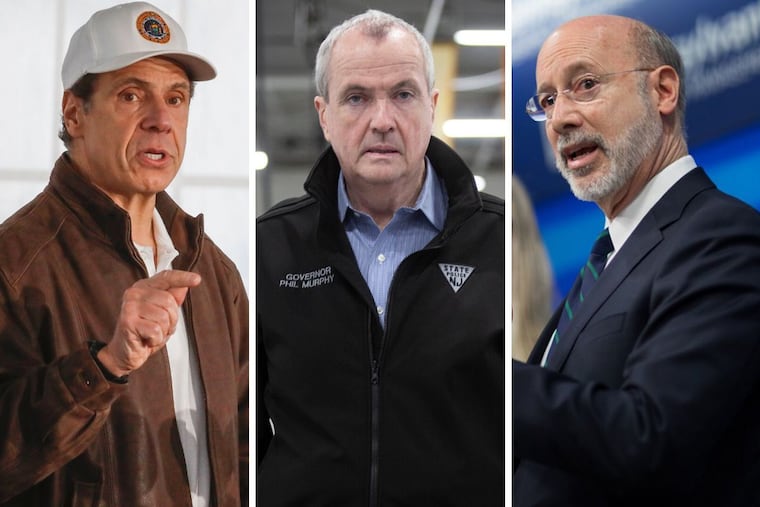 During the coronavirus pandemic, Gov. Andrew Cuomo of New York, Gov. Phil Murphy of New Jersey, and Gov. Tom Wolf of Pennsylvania had to fill a gap in leadership.