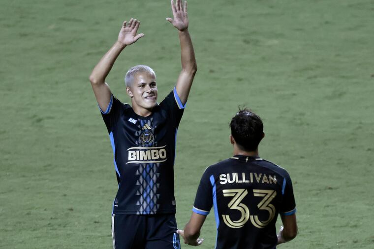 Cavan Sullivan (left) has already beocme a sensation among soccer fans at age 15.