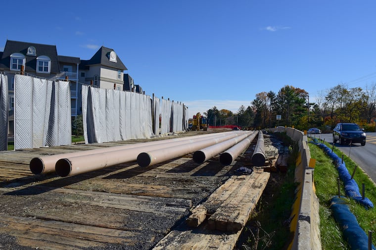 Sunoco's Mariner East pipeline, shown here on Boot Road in East Goshen, passes less than 75 feet from many structures in Chester and Delaware Counties.