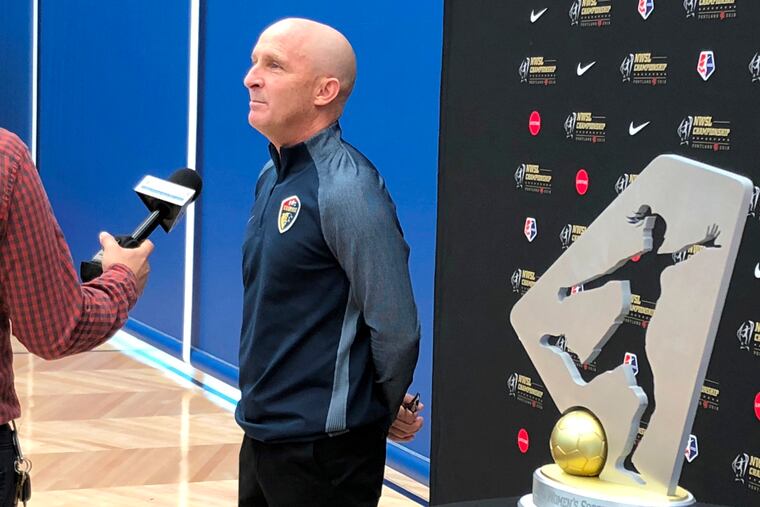 Paul RIley is in his third year as the manager of the North Carolina Courage.