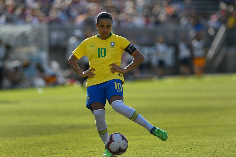 On the eve of Sunday's match against Jamaica in Grenoble, Brazil coach Vadao announced Marta would not play. Her availability going forward in the tournament was uncertain.