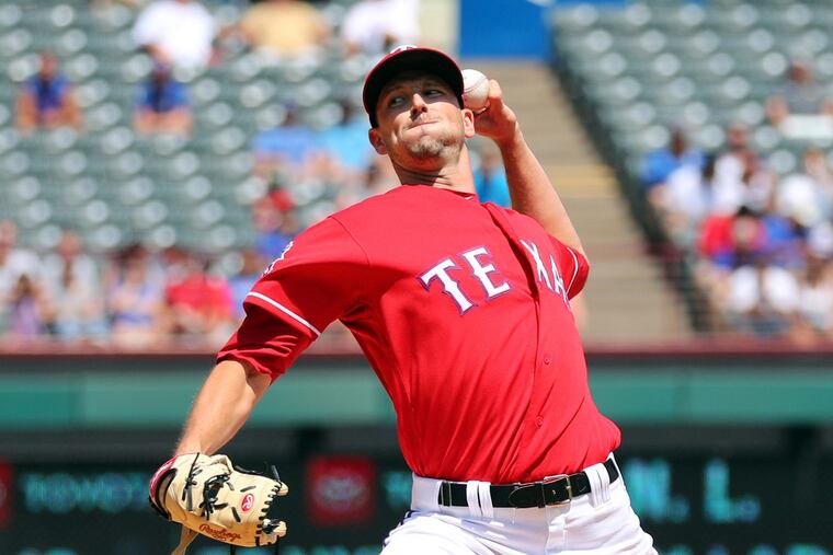 Left-hander Drew Smyly, signed by the Phillies on Friday, began the season with the Texas Rangers.