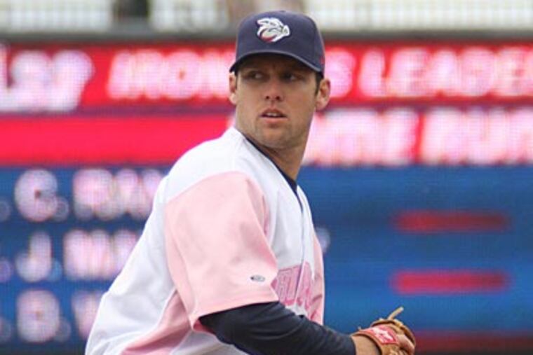Joe Savery, the Phillies' 2007 first-round draft pick, was 1-11 in four seasons as a pitcher. (Frank Mitman / For the Inquirer)