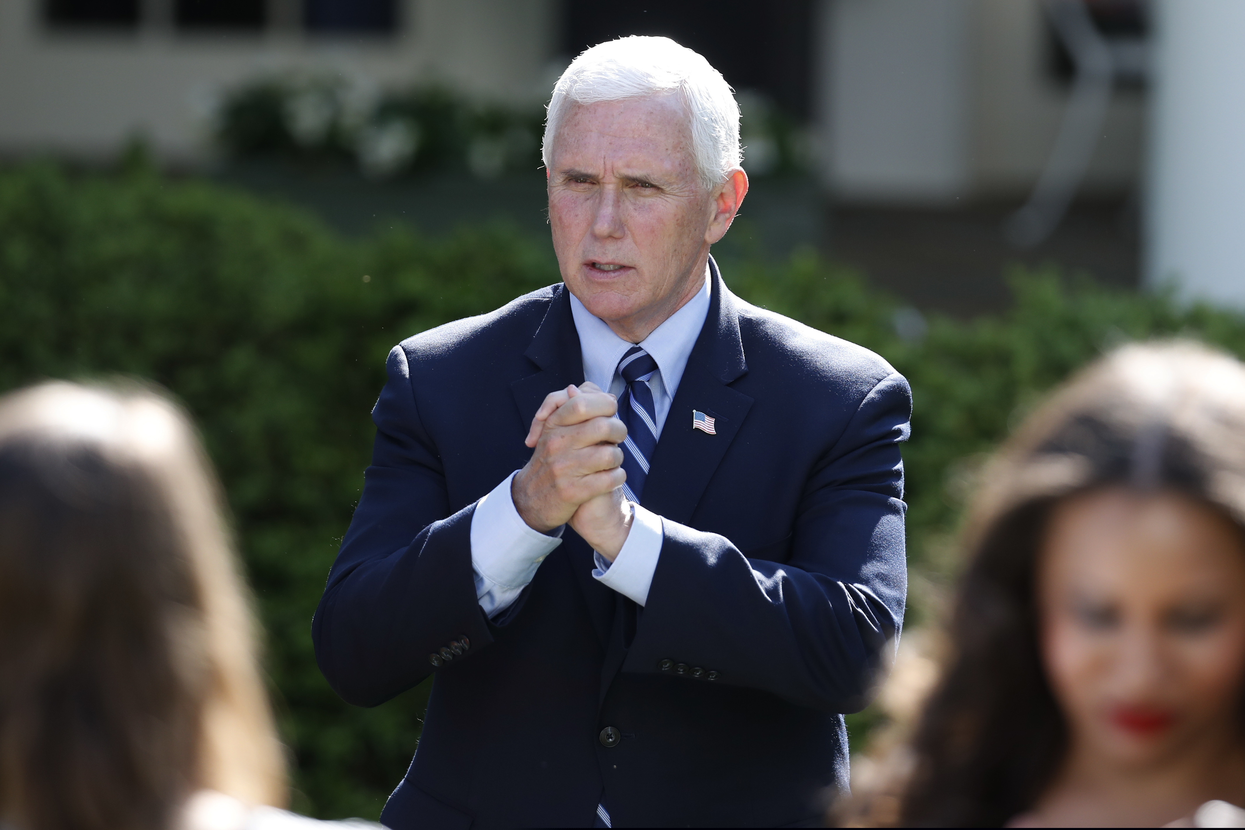 An aide to Vice President Mike Pence (above) has tested positive for the coronavirus.