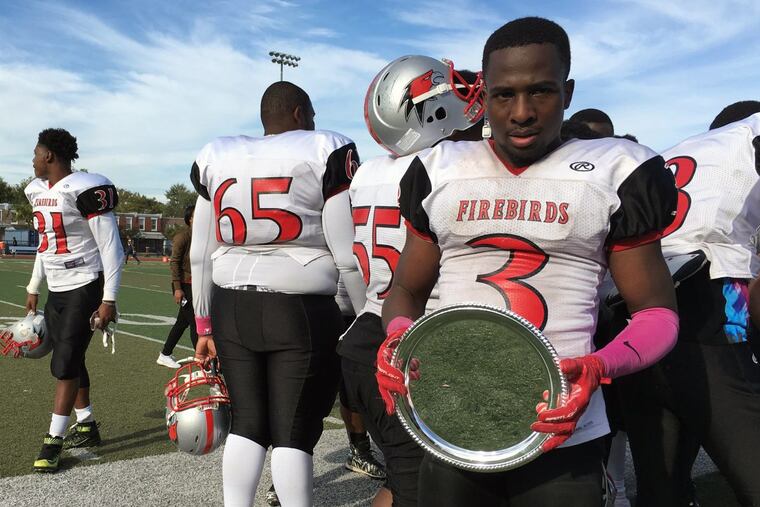 School of the Future senior Tysheem Anderson won the MVP of the Public League 3A championship game Saturday, Oct. 28, 2017 at the Gratz Supersite.