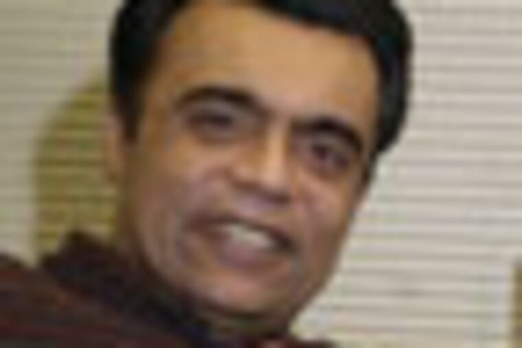 ECON08P1, RON TARVER,2-3-04, 56063 IN THIS PHOTO: Rudy Karsan, CEO and chairman of Kenexa Inc. in Wayne, an employee testing software company with 220 employees in the Phila. area. STORY INFO: The liability of rising health care costs, a broad "Wal-Mart mentality" on prices, the sucking sound of off-shored jobs and piecemeal increases in productivity are holding back hiring in the region, say a number of executives in the Philadelphia area. We spoke with about 10 executives from companies with at least 20 mil in sales. They are from several industries. (1of2)