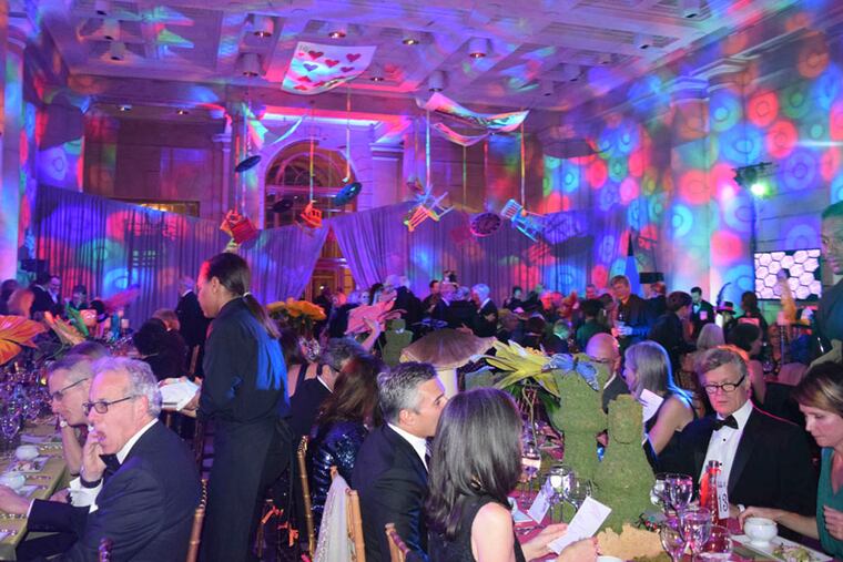 The Free Library dining room, decorated for the ball. For the Inquirer/MAGGIE HENRY CORCORAN