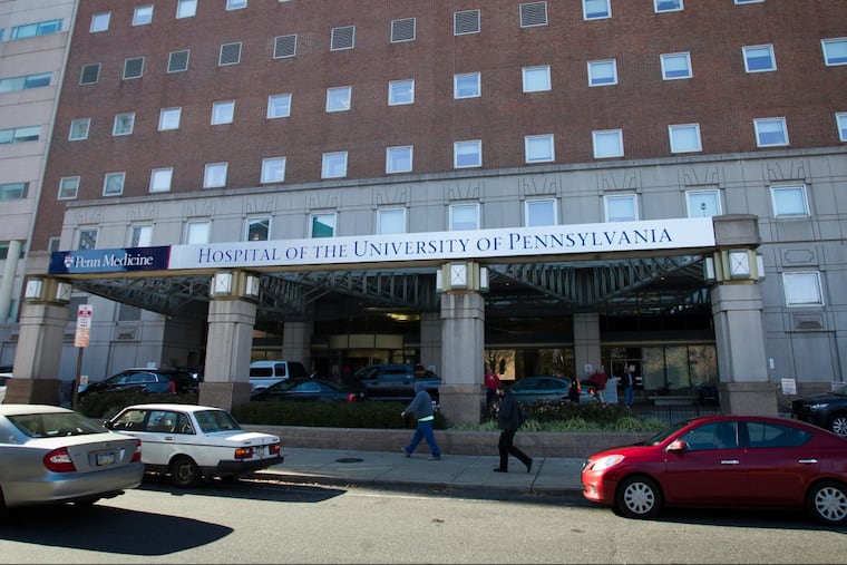 Exterior of Hospital of the University of Pennsylvania. The hospital is located at 3400 Spruce St. in Philadelphia.