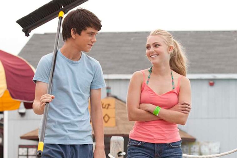 Liam James as Duncan and Anna Sophia Robb as Susanna in "The Way Way Back."