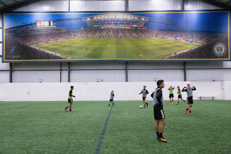 A practice field at the Philadelphia Union’s youth academy training facility in Wayne.