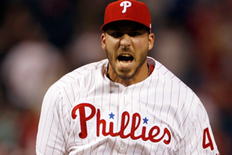 Phillippe Aumont has become one of Charlie Manuel's top options in tight games. (Yong Kim/Staff Photographer)