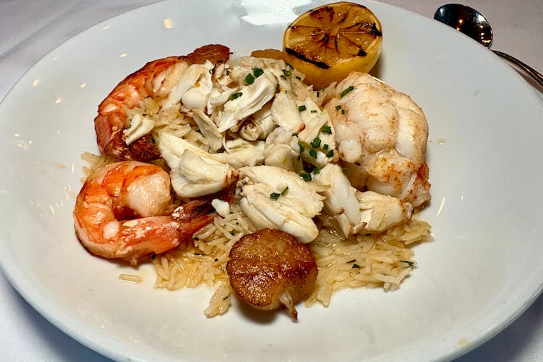 The seafood pan-roast at Steve & Cookie's, 9700 Amherst Ave., Margate, N.J.