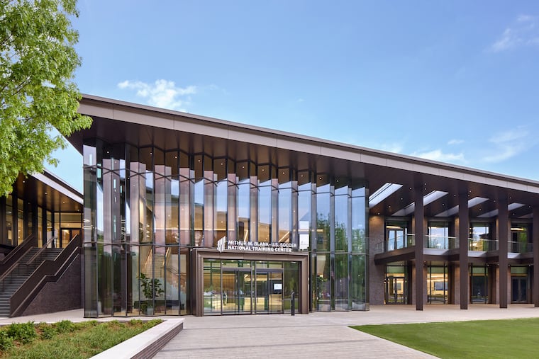 The front entrance to the U.S. Soccer Federation's new national training center in Fayetteville, Ga., near Atlanta.