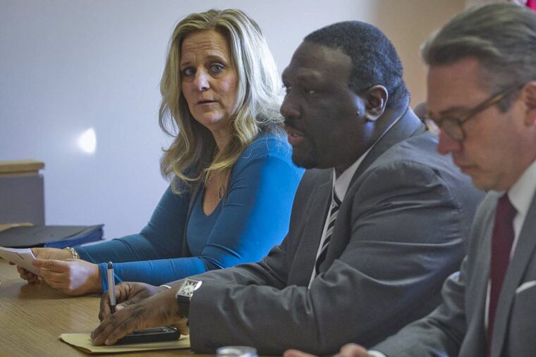 From left are City Commissioners Lisa Deeley, Anthony Clark, and Al Schmidt (File photo)