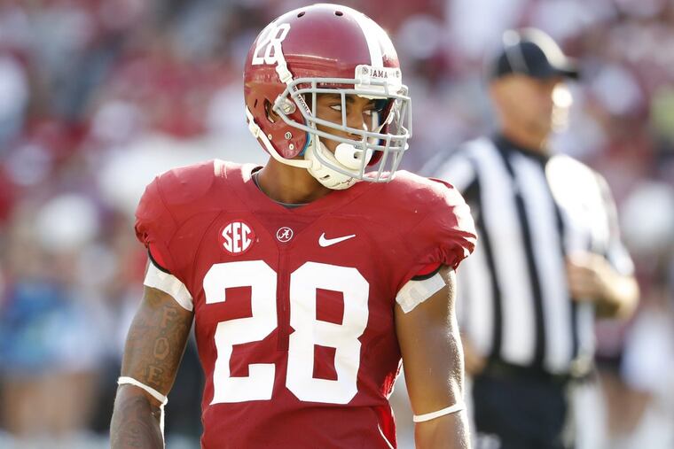 Anthony Averett, a Woodbury graduate, started at cornerback for Alabama.