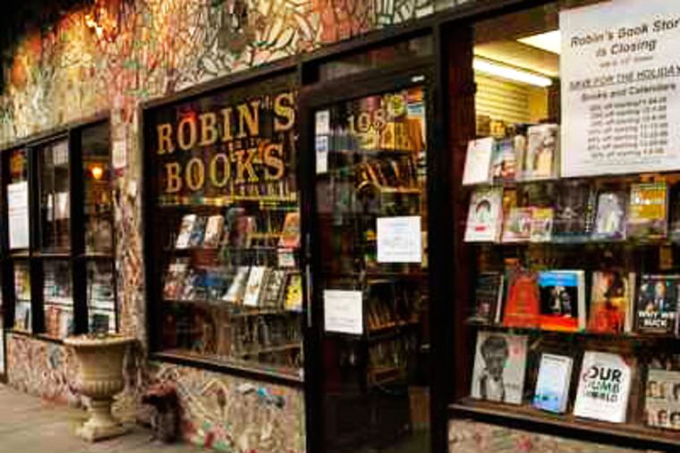 Robin's Books (established 1936), widely regarded as the city oldest independent bookstore, will close as of Dec. 31.
