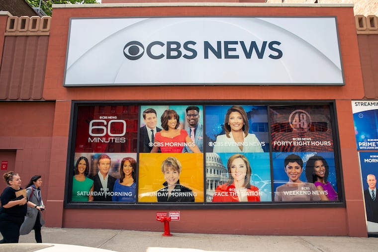 The CBS Broadcast Center on 57th Street in New York on April 20, 2023.