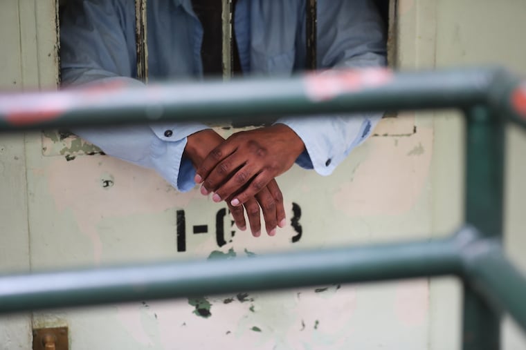 An inmate at SCI Graterford, a recently closed state prison in Montgomery County.