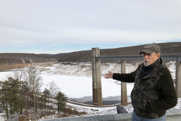 Kenneth Powley, owner of Whitewater Challengers, at the Francis E. Walter Dam and Reservoir in White Haven, Pa. Boaters, anglers, and residents are concerned about a study the dam's owner, the U.S. Army Corps of Engineers, is conducting that could lead to changes in water flow.