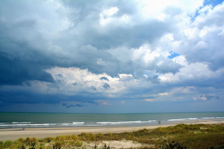 Storm clouds over Sea Isle City, N.J.