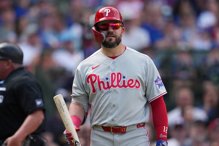 Kyle Schwarber went 0-for-4 against the Cubs on Thursday.