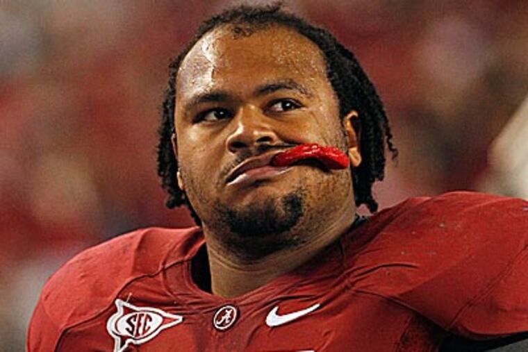 The Eagles signed undrafted rookie offensive lineman Alfred McCullough on Thursday. (Dave Martin/AP)