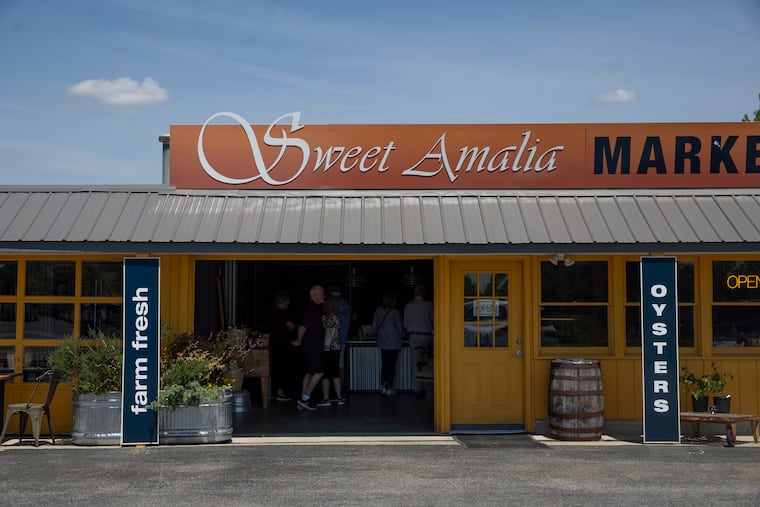 The exterior of Sweet Amalia Market and Kitchen in Newfield, NJ on Thursday, May 2, 2024.