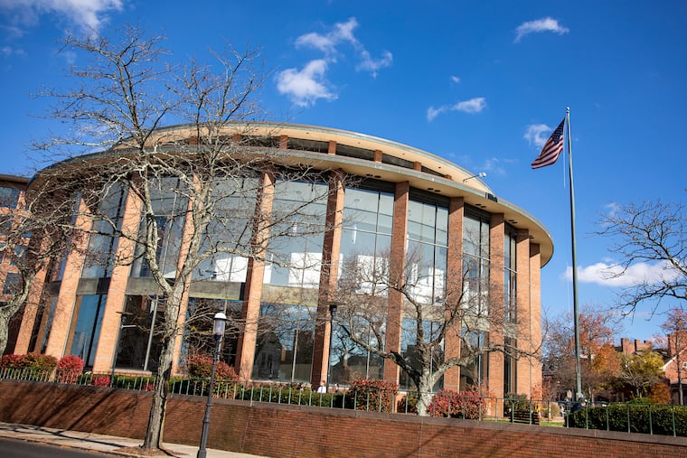 The outside of the Bucks County Courthouse in Doylestown.