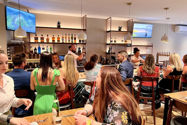 The bar area at Rosemary, 25 E. Hinckley Ave., Ridley Park, on June 30, 2023.