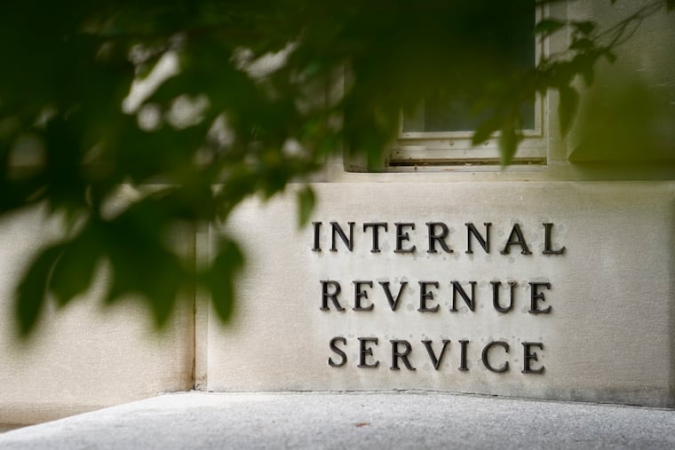 The sign outside the Internal Revenue Service building is seen. May 4, 2021, in Washington.